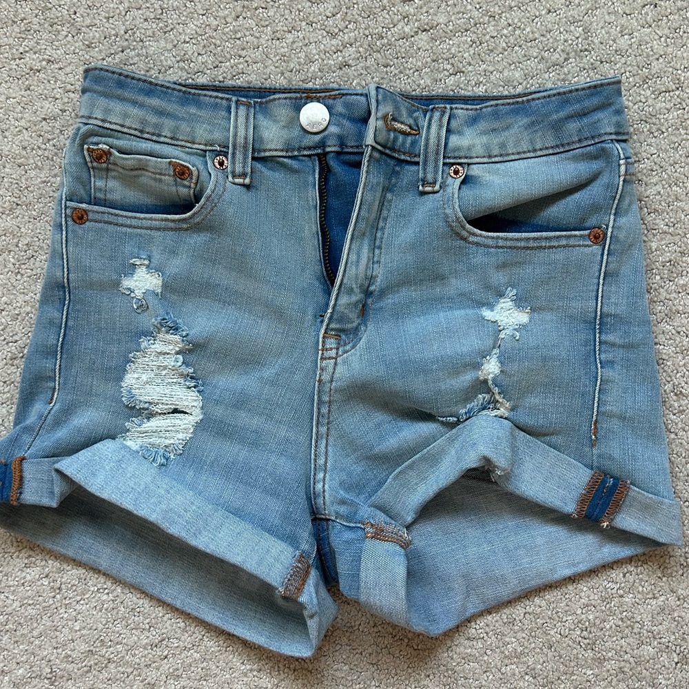 Used Aeropostal Light Wash Jean Shorts